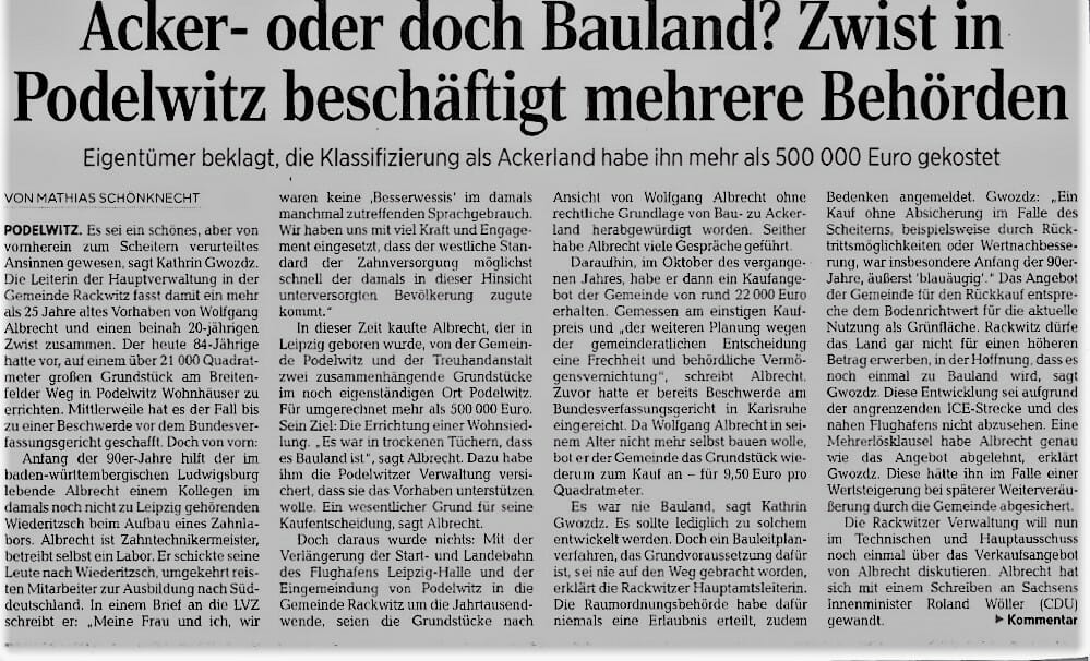 Acker oder Bauland